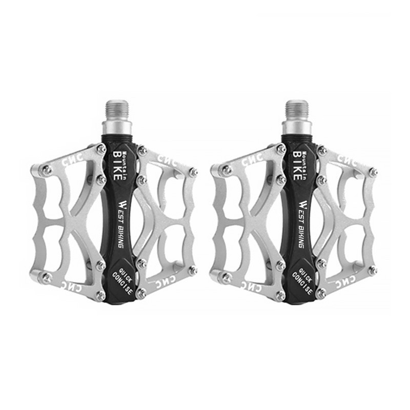 

Педали велосипедные West Biking 0802039 ALNC-901 Silver алюминиевые (SKU_4943-21091)