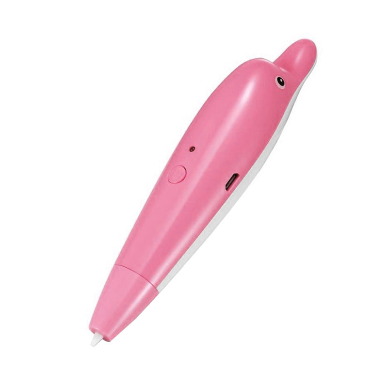 

3D-ручка Kaiyiyuan Dolphin Pink низкотемпературная с аккумулятором 1000mah с USB EN (SKU_6600-22144)