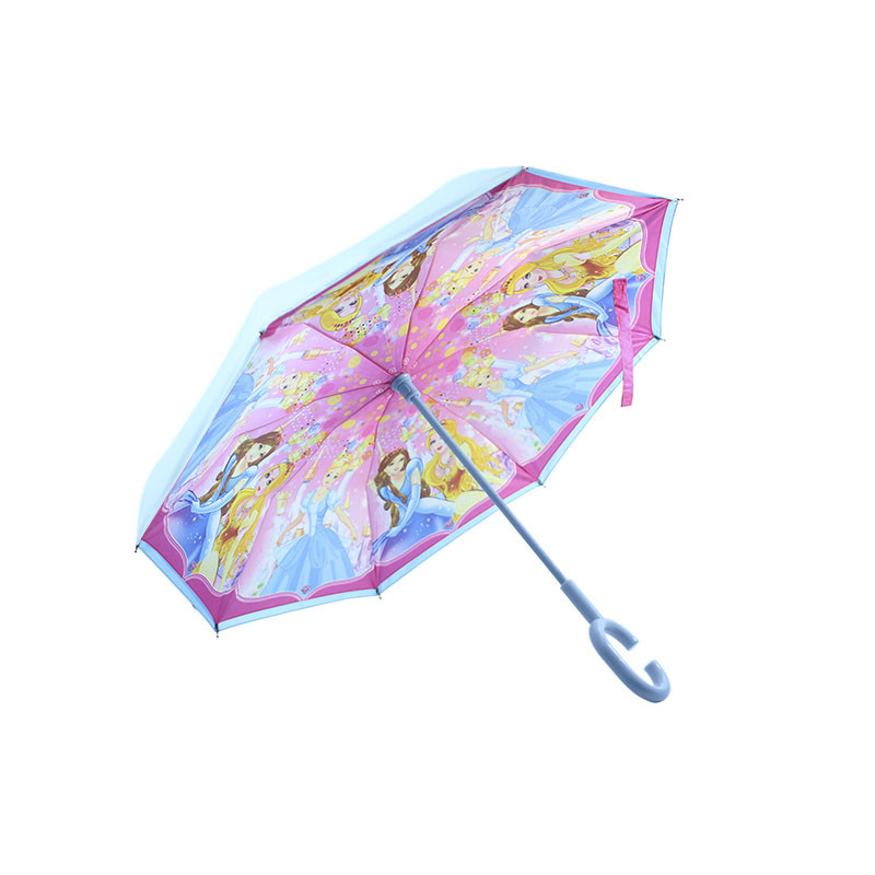 

Детский зонт наоборот Lesko Up-Brella Princess-Pink-Blue умный обратного сложения для девочек (SKU_6950-24759)