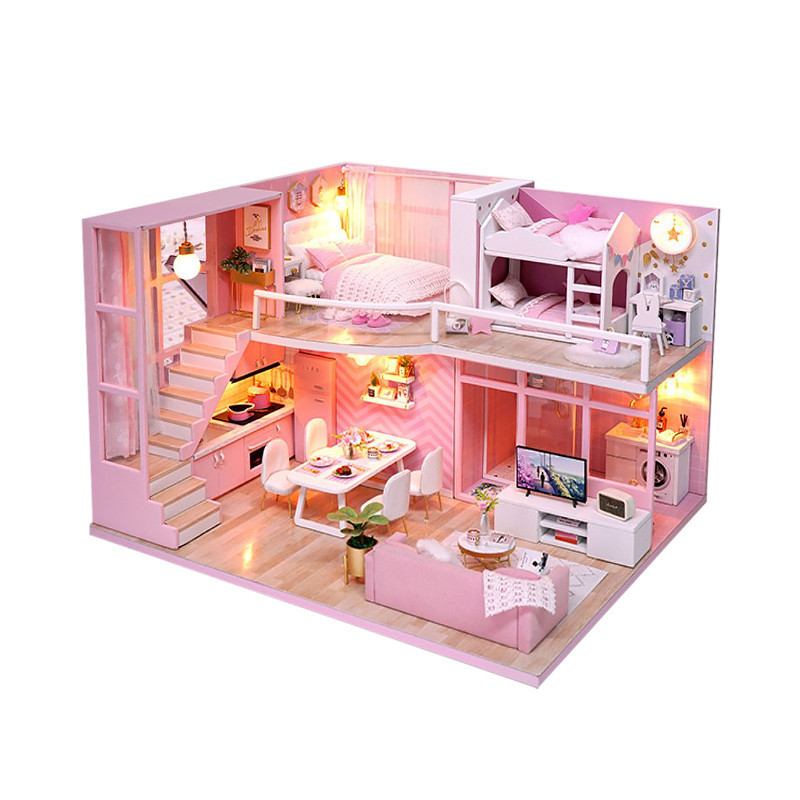

3D Румбокс кукольный дом DIY Cute Room L-026 Dream Angels детский конструктор (SKU_5795-19418)