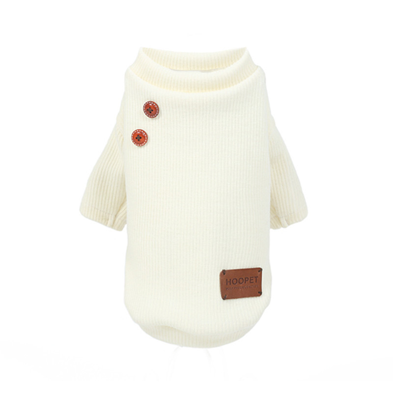 

Свитер для собак Hoopet HY-1186 Beige M весенне-осенняя водолазка (SKU_6391-20564)