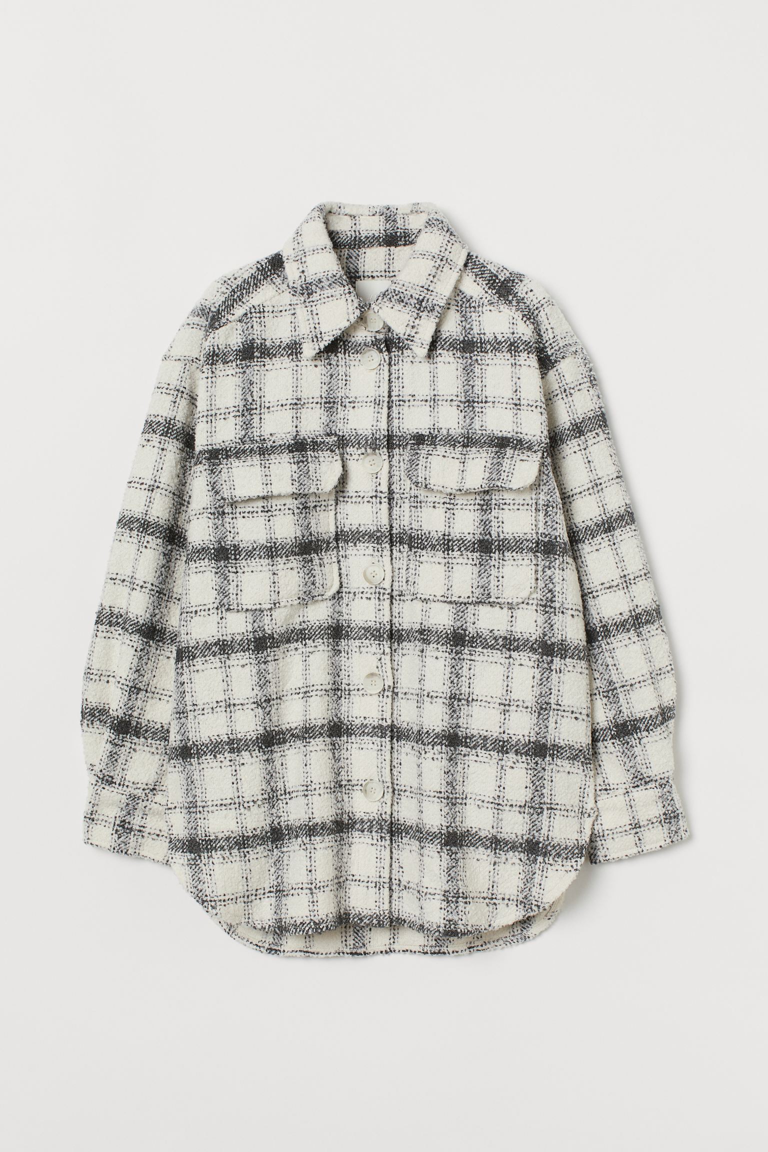 

Куртка H&M  бело серый клетка 10088986922, Куртка H&M XS бело серый клетка 10088986922