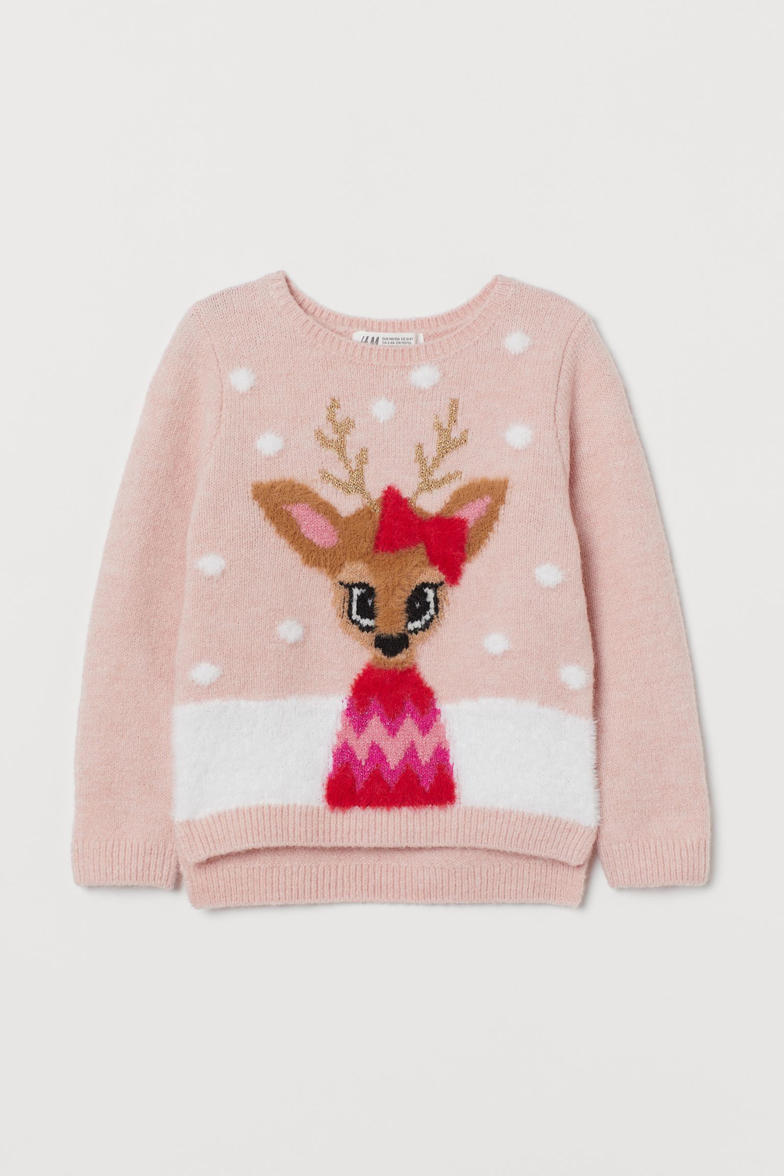 

Джемпер H&M 134 140см светло розовый 10088951432