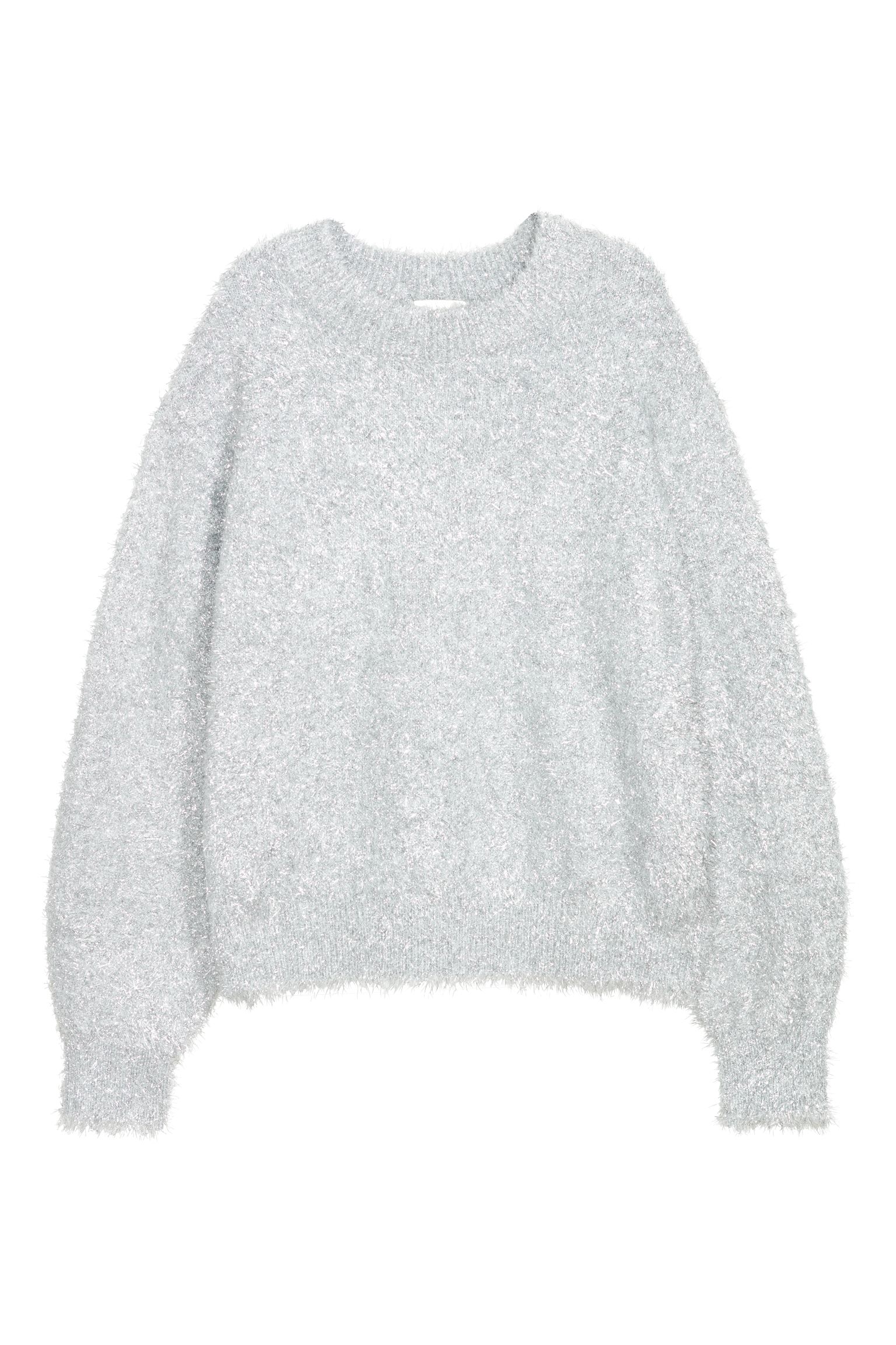 

Джемпер H&M  серебристый 12085364106, Джемпер H&M XL серебристый 12085364106