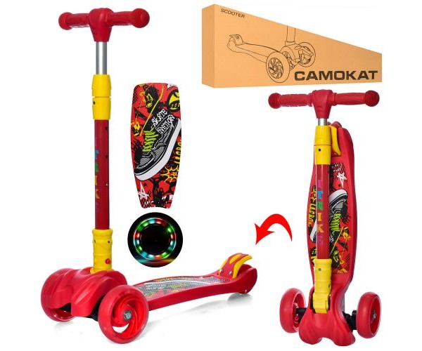 

Трехколесный самокат Itrike JR 3060-11-R, Красный