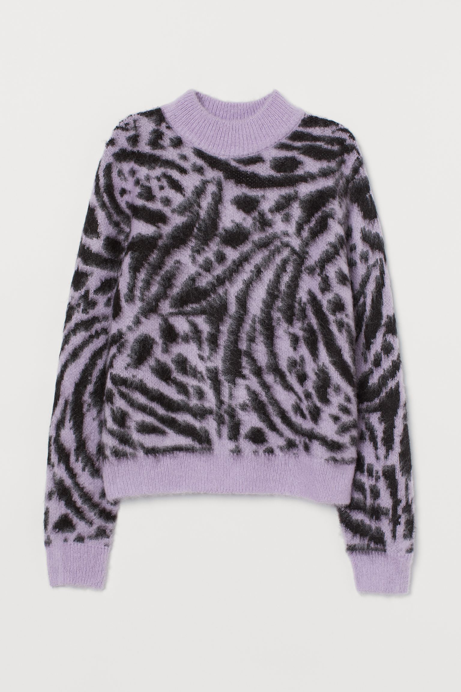

Свитер H&M S сиренево черный 4088429421