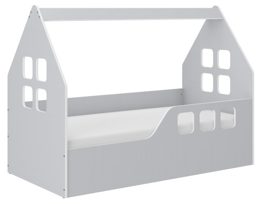 

Детская кровать ДОМИК KidsBunkBed серый цвет 160x80 см 164см х 84см х 65см