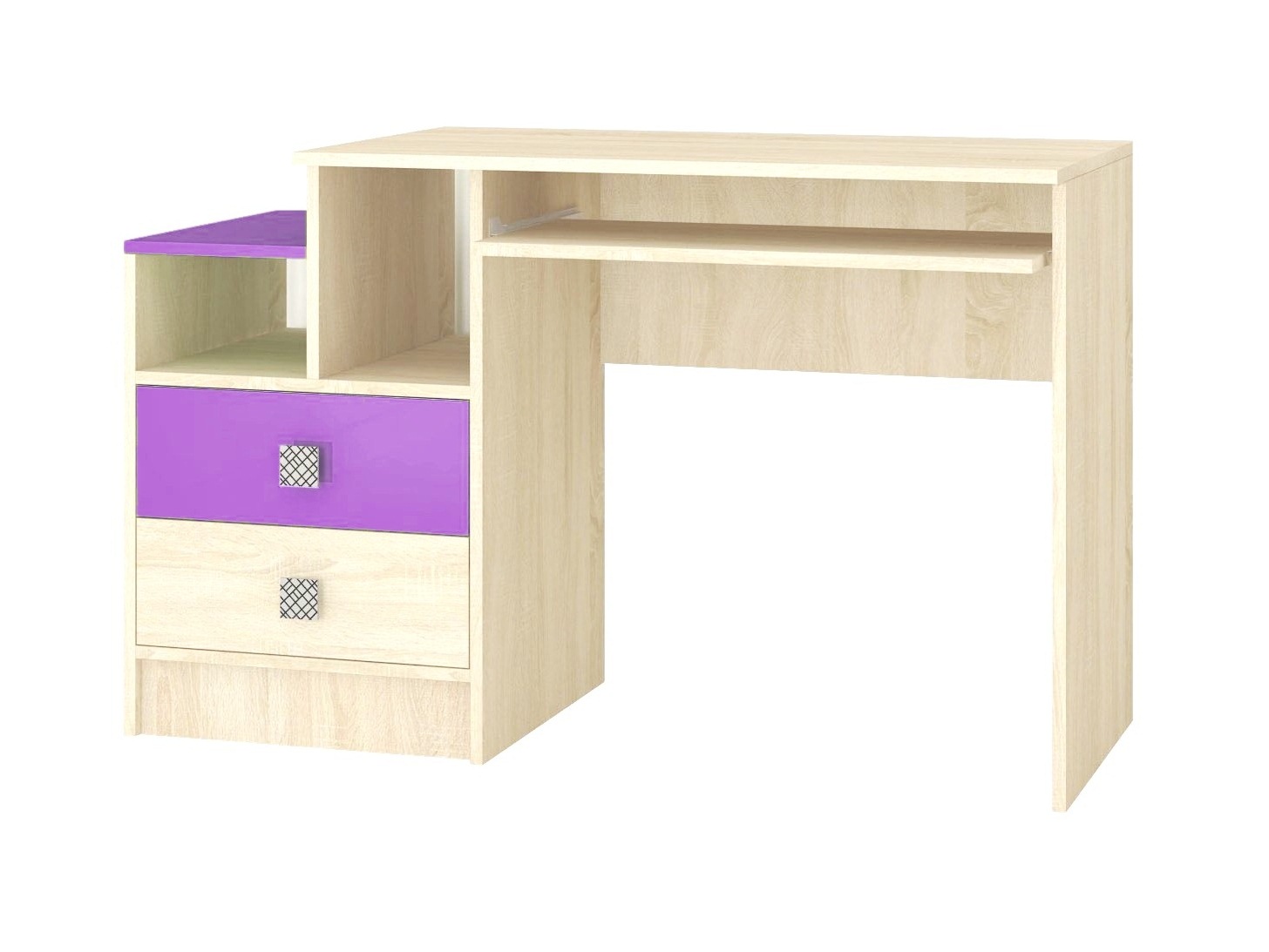 

Стол компьютерный KidsBunkBed C-014 дуб молочный лаванда 1200х750х550 мм