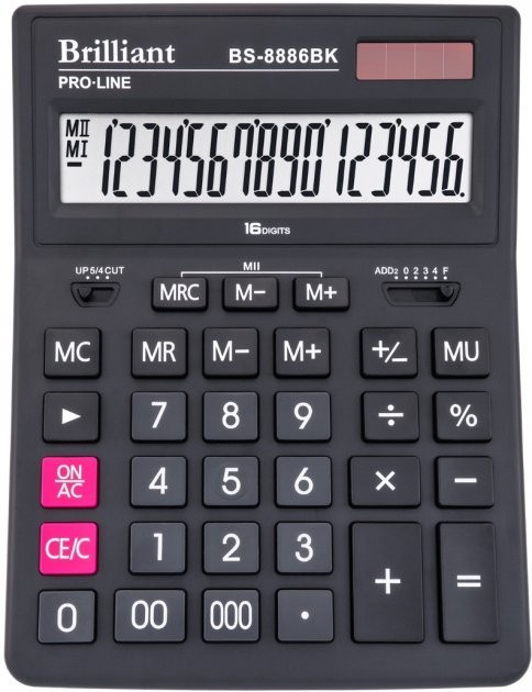 

BRILLIANT Калькулятор 16 разр BS-8886BK