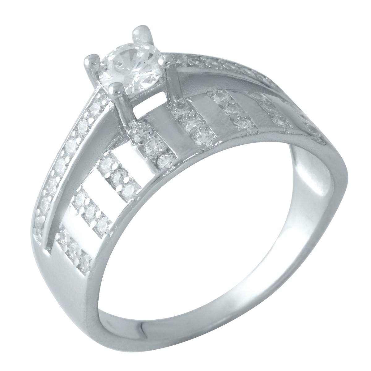 

Серебряное кольцо SilverAlex с фианитами 17.5 размер (0828459-17.5)