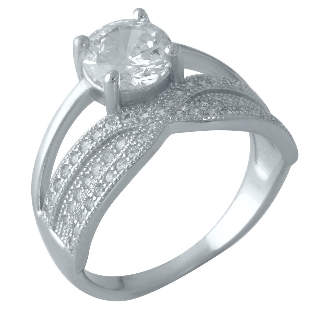

Серебряное кольцо SilverAlex с фианитами 18 размер (1955857-18)