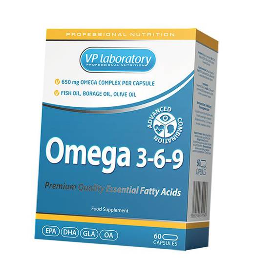 

Омега 3 6 9, Omega 3-6-9, VP laboratory 60гелкапс (67099002)
