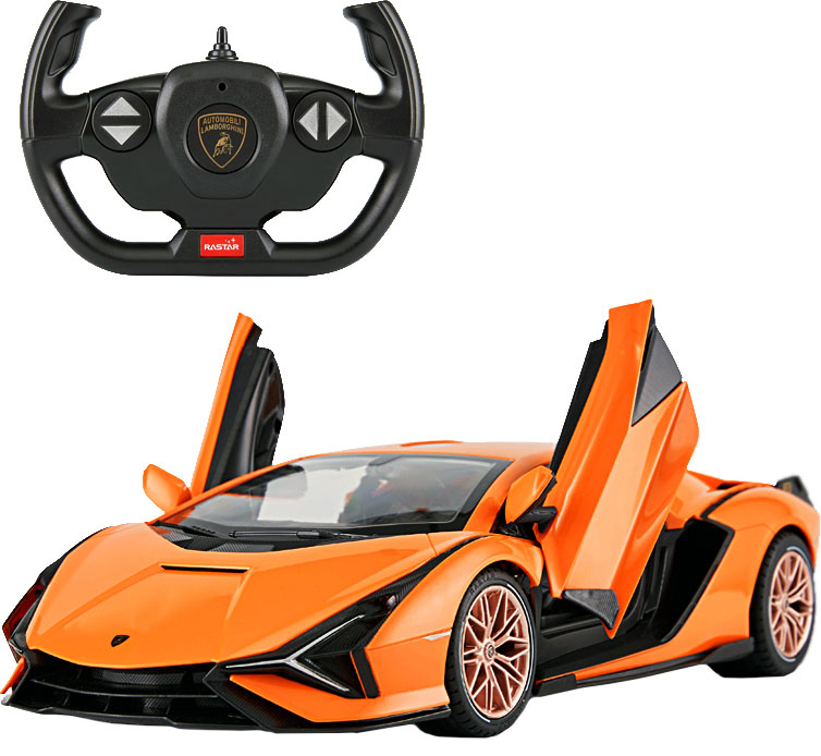 

Машинка на радиоуправлении Rastar Растар Lamborghini Sian 1:14 оранжевый (454.00.15)
