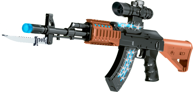 

Автомат светозвуковой ZIPP Toys Зипп Тойс AK47 черный (532.00.25)