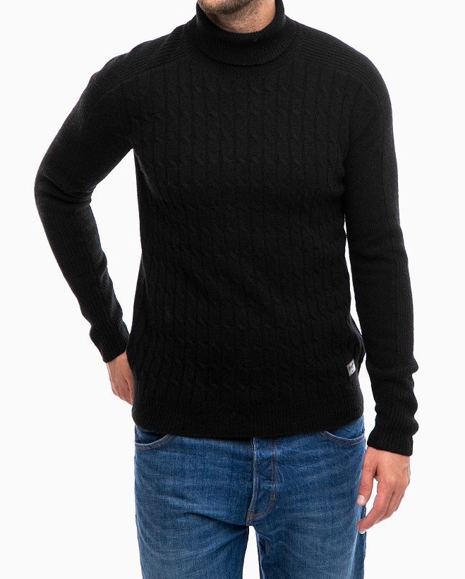 

Гольф Wrangler Cable Rollneck Regular Fit Черный XXL-00