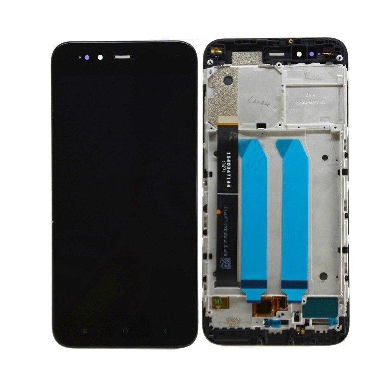 

Дисплей для Xiaomi Mi A1, Mi5x с сенсором (тачскрином) и рамкой черный, без подсветки кнопок