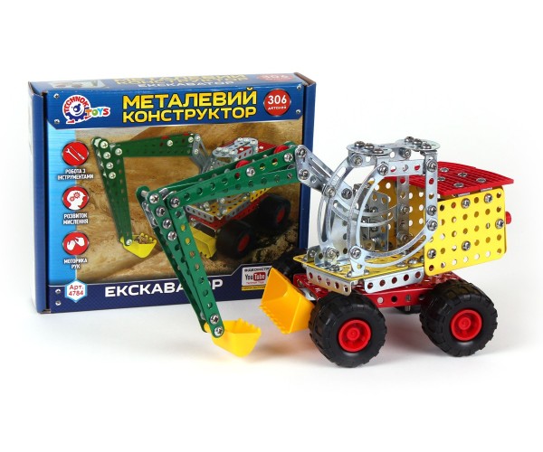 

Конструктор металевий "Ескаватор ТехноК", арт.4784
