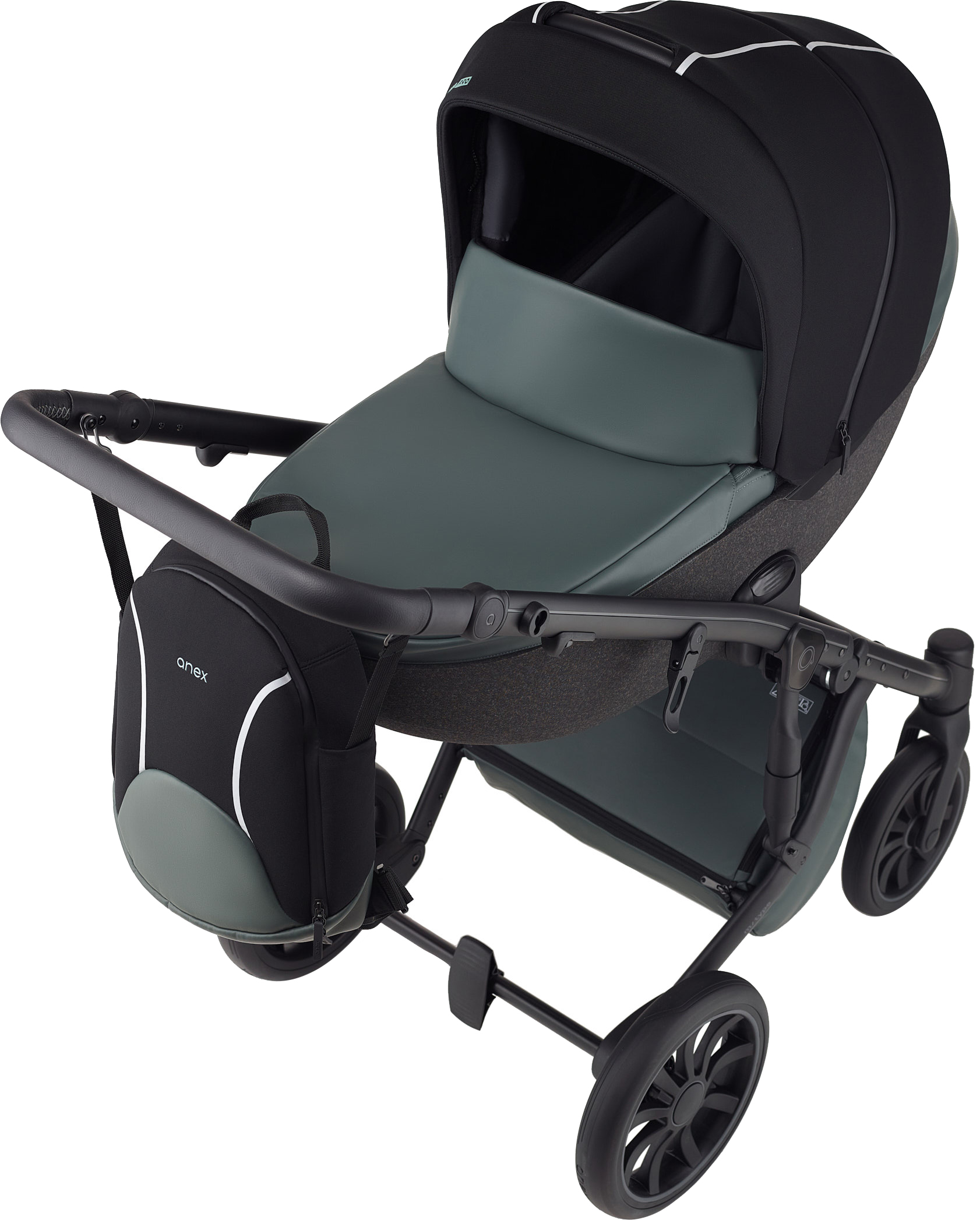 

Универсальная коляска 2 в 1 Anex m/type PRO Casual green (EP-02)