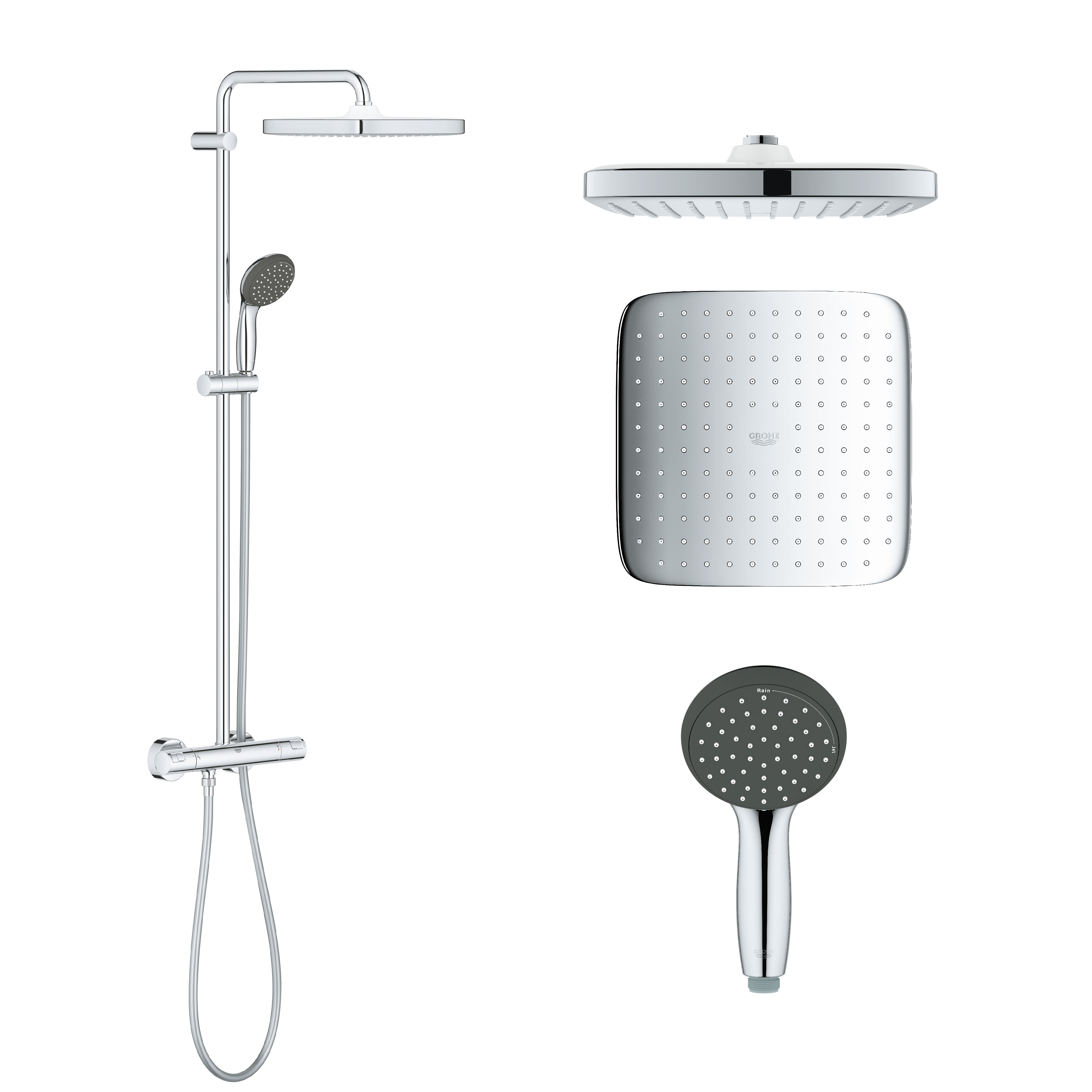 

Душевой гарнитур GROHE Vitalio Start 250 Cube 26696000