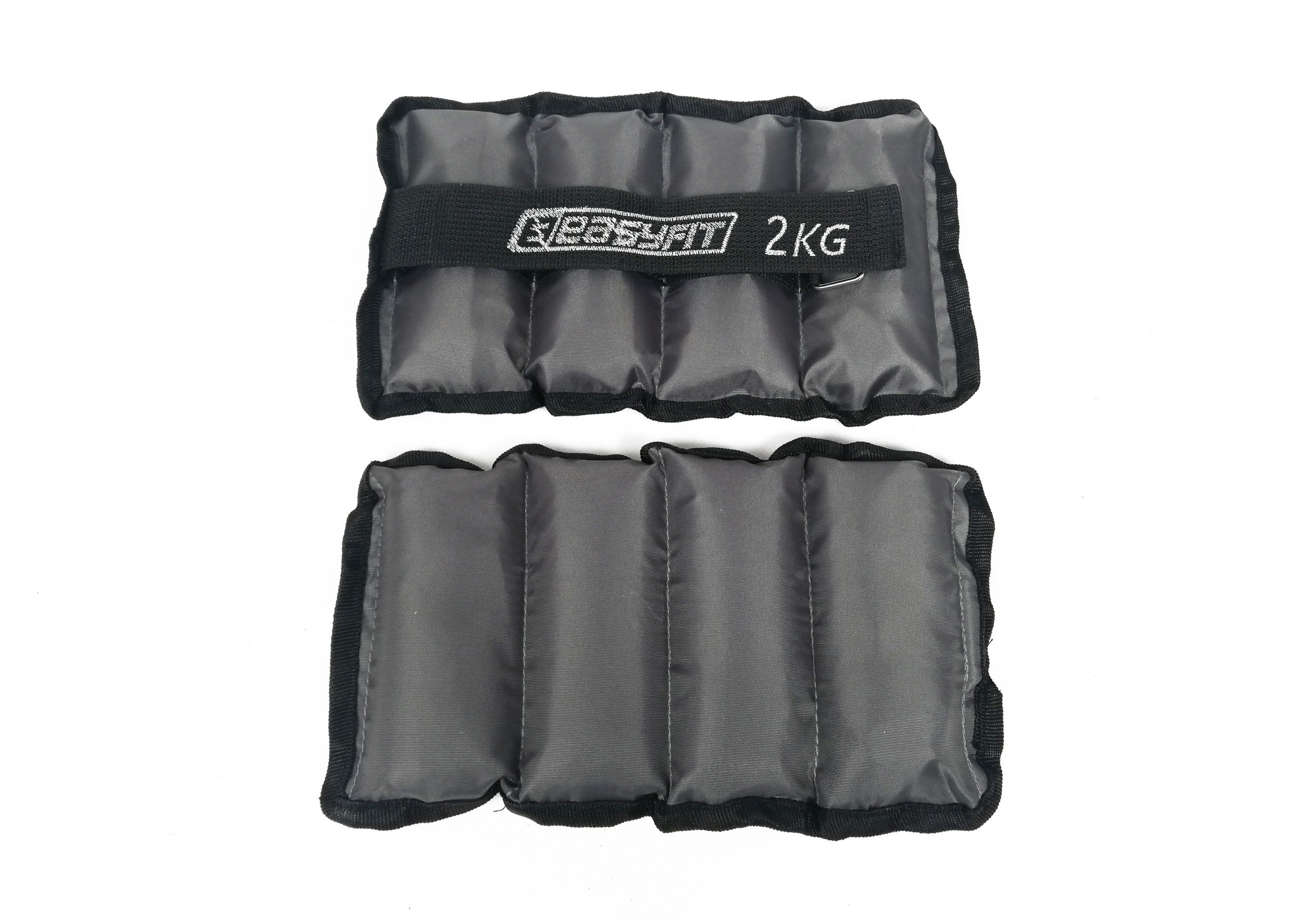 

Утяжелители для фитнеса EasyFit черные 2 кг 2шт наполнение стальная гранула EF-AWTМ-200