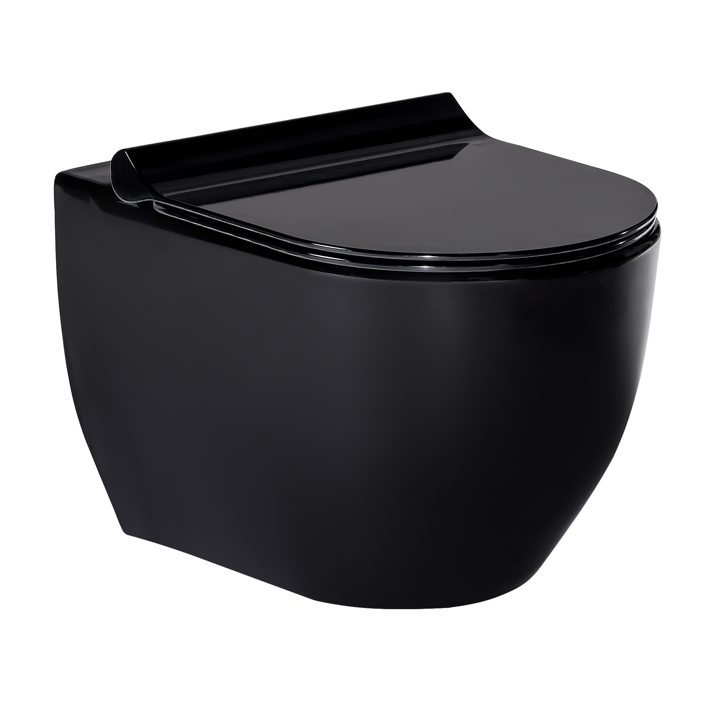 

BLACK AMADEUS унитаз подвесной черный, сиденье твердое Slim slow-closing 13-06-055Black