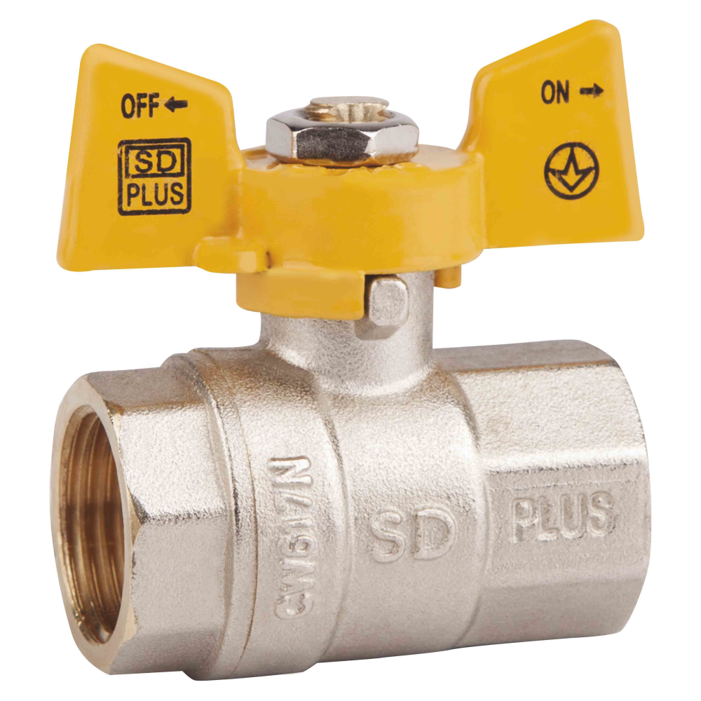 

Кран шаровой SD Plus 1" ВР для газа (бабочка) SD602NG25PN40 SD00031224