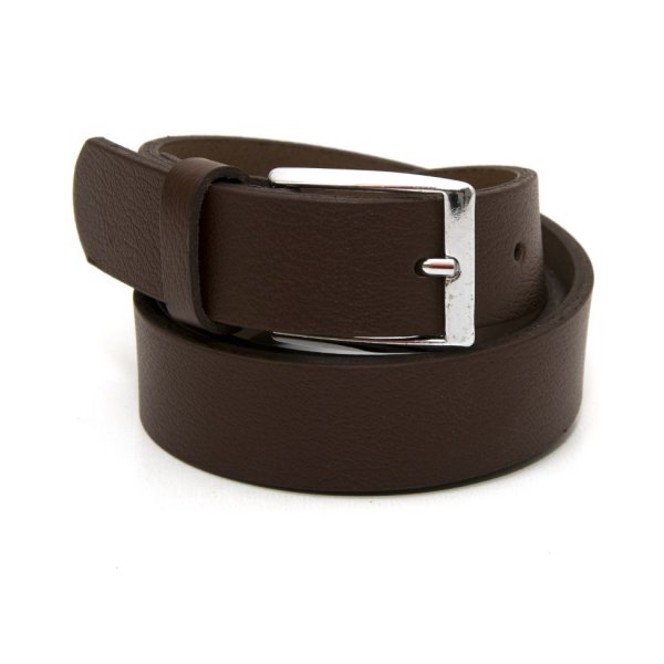 

Дитячий коричневий класичний шкіряний ремінь RGD-32002