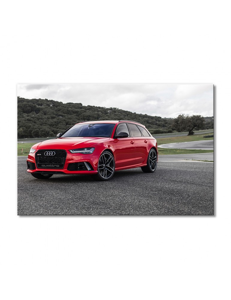 

Модульная картина Artel «Ауди rs6 авант красный автомобиль» 1 модуль 50x75 см