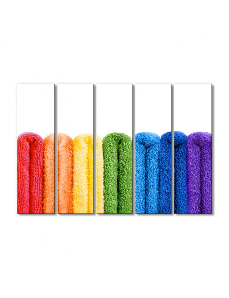 

Модульная картина Artel «Ассортимент цветного полотенца» 5 модулей 80x120 см