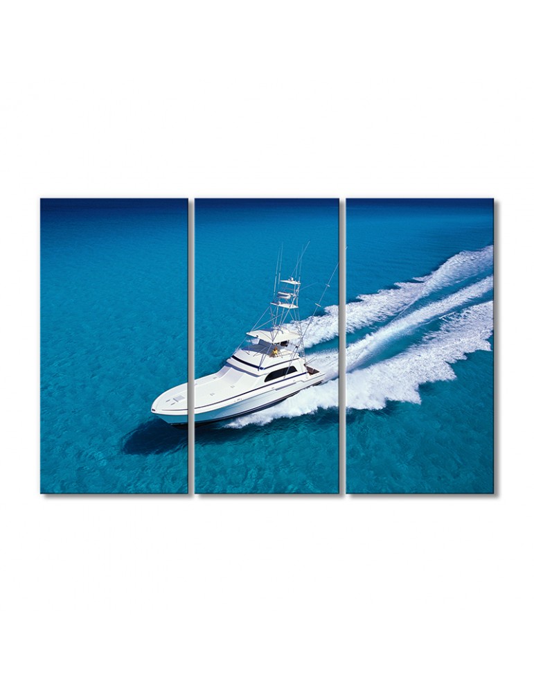 

Модульная картина Artel «Белая лодка на прозрачной голубой воде моря» 3 модуля 120x180 см