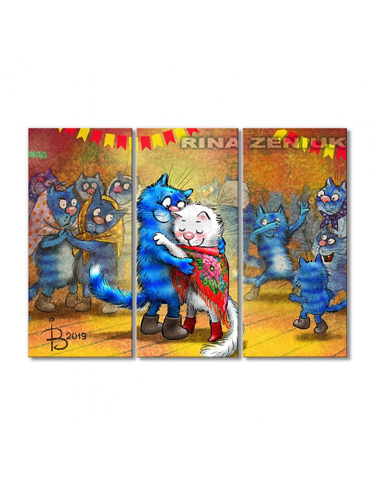 

Модульная картина Artel «Белый танец» 3 модуля 80x120 см