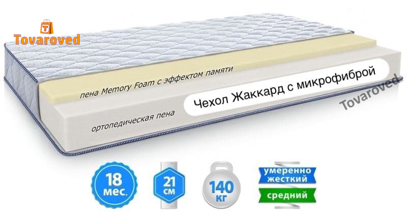 

Матрас ортопедический 180х200 Sleep&Fly Silver Edition OZON