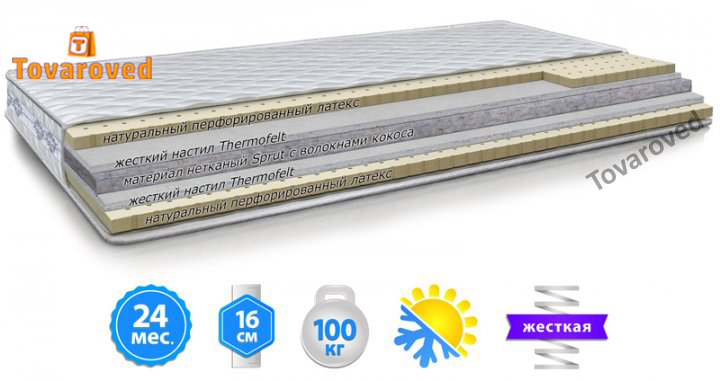 

Матрас ортопедический 90х200 Велам ТИГР-ЛАЙТ