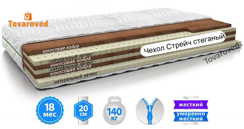 

Матрас ортопедический 120х200 EVOLUTION CASCADE
