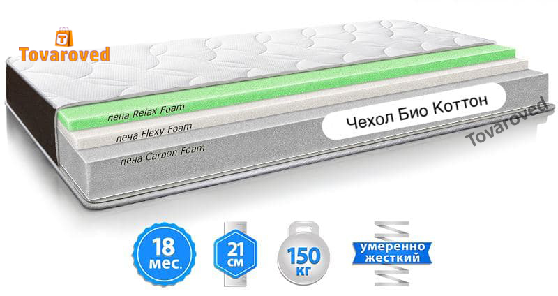

Матрас ортопедический 180х200 Sleep&Fly ORGANIC Zeta