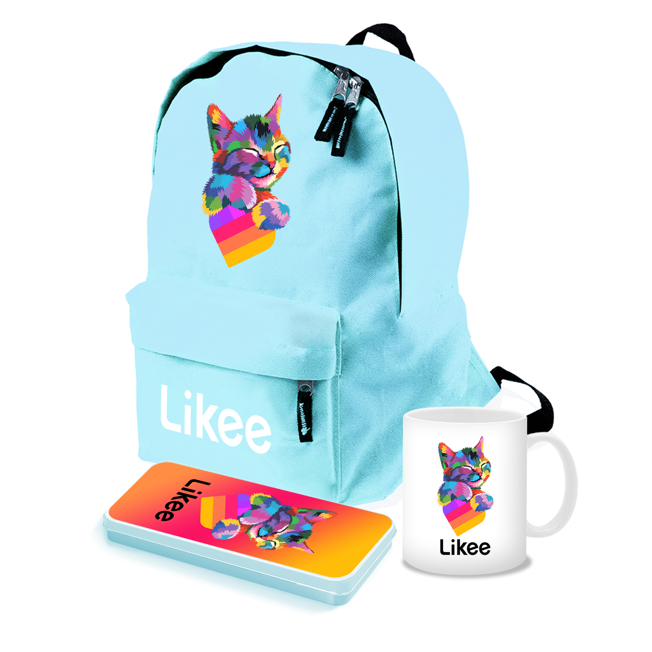 

Набор школьника Лайк Кот (Likee Cat) (35505-1040-3) Голубой