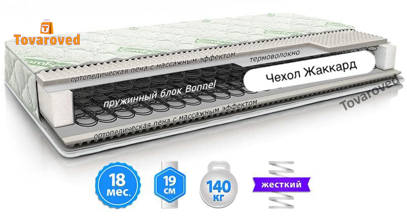 

Матрас двусторонний 150х200 ComFort HARD
