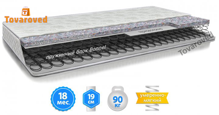 

Матрас односторонний 180х190 Велам ХИТ-1