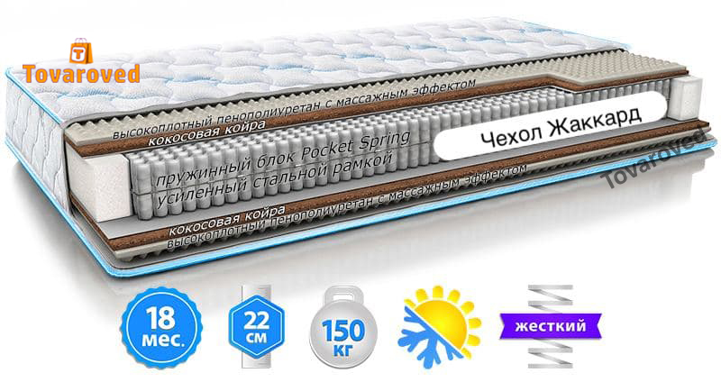 

Матрас ортопедический 180х200 Sleep&Fly Extra