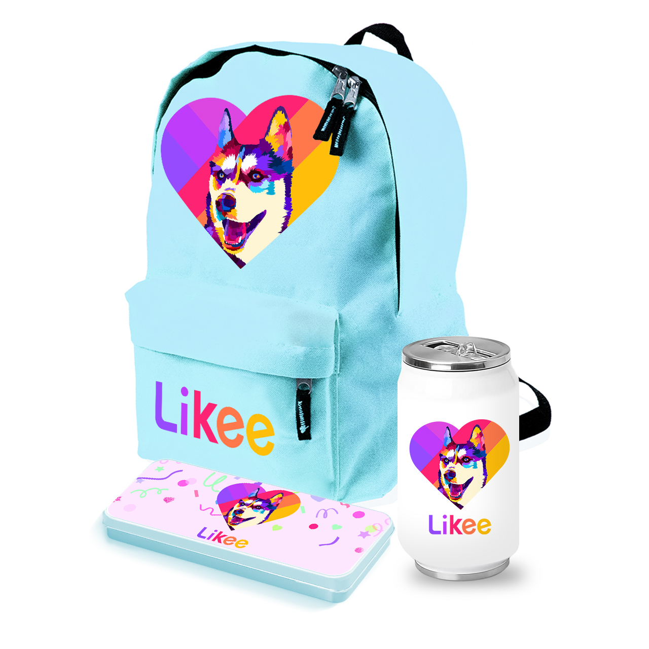 

Набор школьника Лайк Лайка (Likee Laika) (35506-1598-3) Голубой