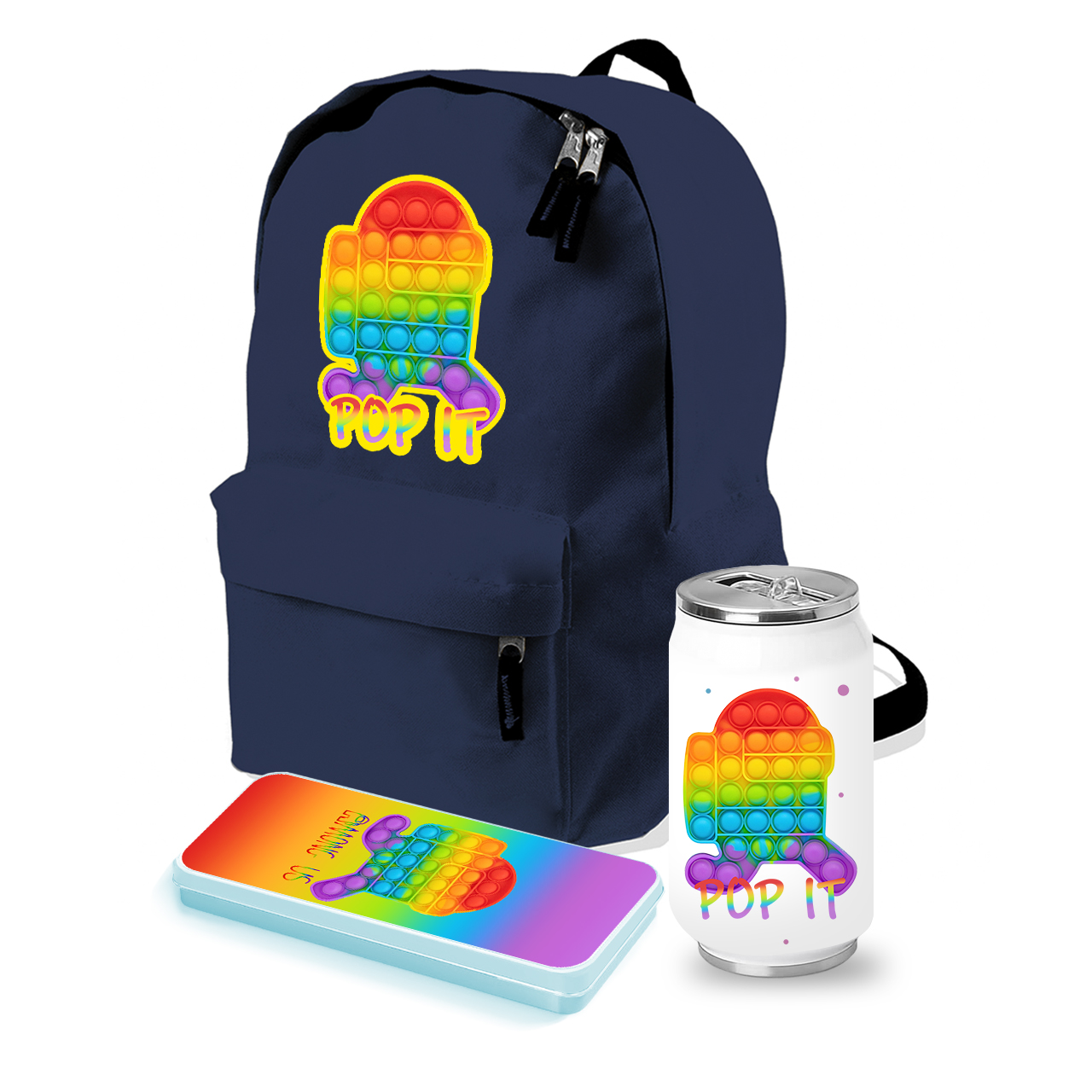 

Набор школьника Амонг Ас Поп Ит (Amons Us Pop It Bubble Dimbl) (35506-3280-8) Темно-синий