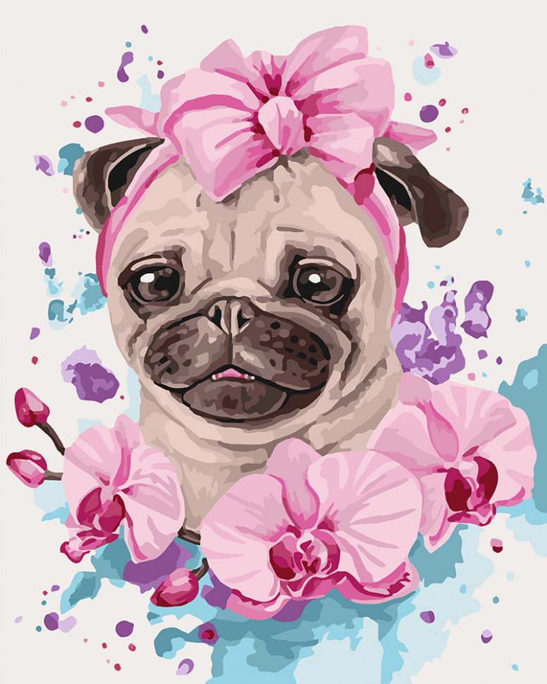 

Картина для рисования по номерам Идейка "Домашняя любимица" 40х50 см KHO4133-RY