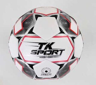 

Мяч футбольный TK SPORT C 44444 -Белый + Серый