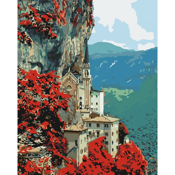 

Картина для рисования по номерам Идейка "Madonna della Corona" 40*50см KHO2258-RY