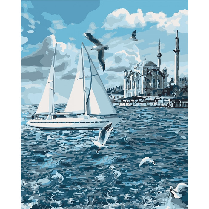 

Картина для рисования по номерам Идейка "Прогулка по Босфору" 40*50см KHO2743-RY