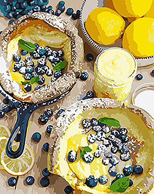 

Картина для рисования по номерам Идейка "Яркий завтрак" 40х50 см KHO5542-RY