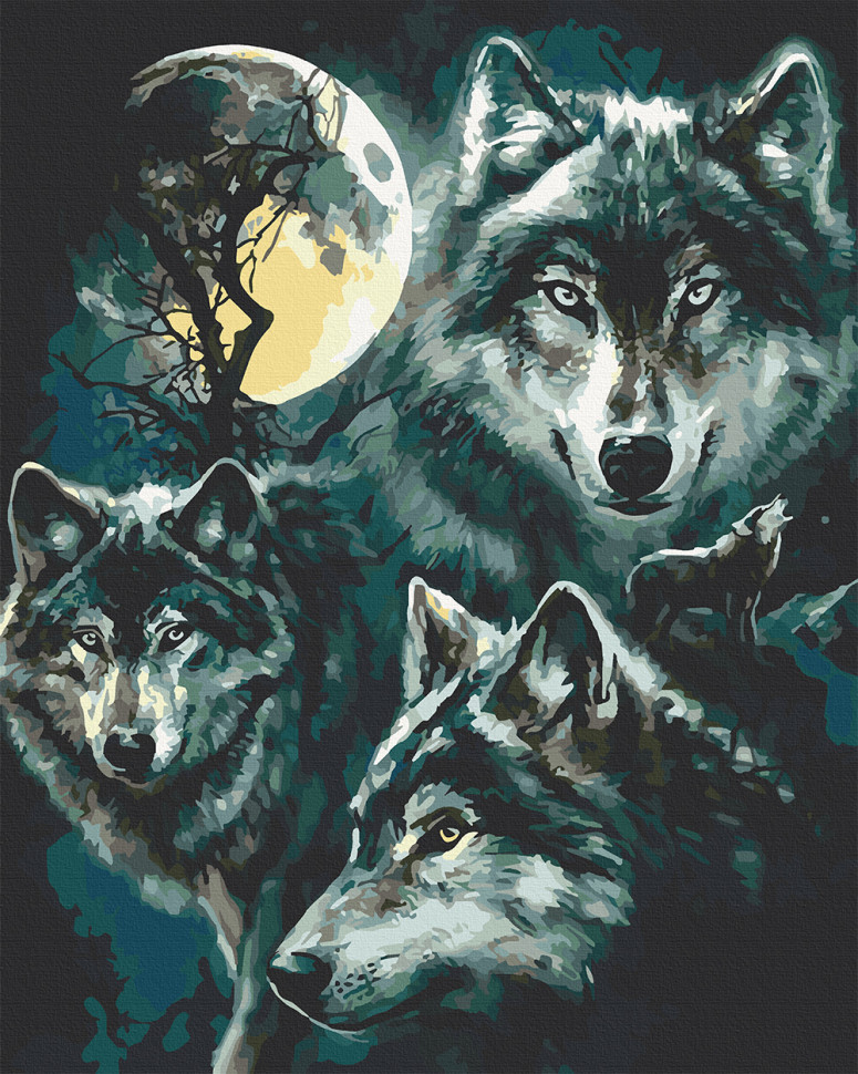 

Картина для рисования по номерам Art Craft "Семья волков" 40х50 см 11640-AC-RY