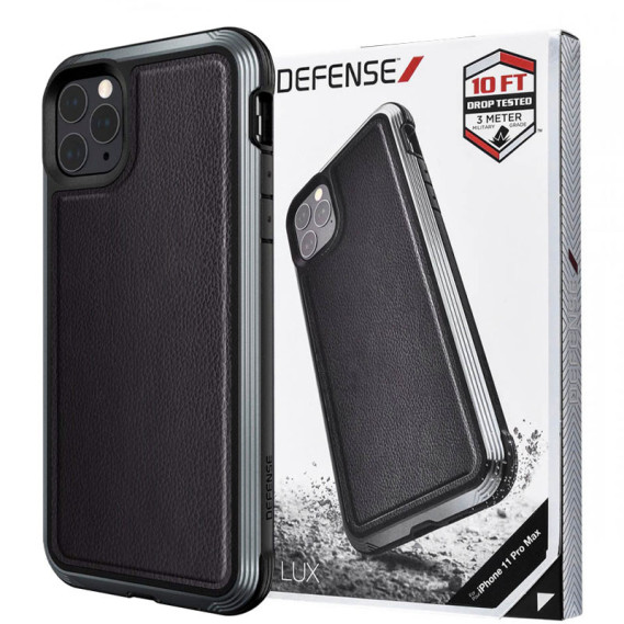 

Чехол Defense Lux Series (TPU+Metal+Leather) для Apple iPhone 11 Pro Max (6.5") (Черный)