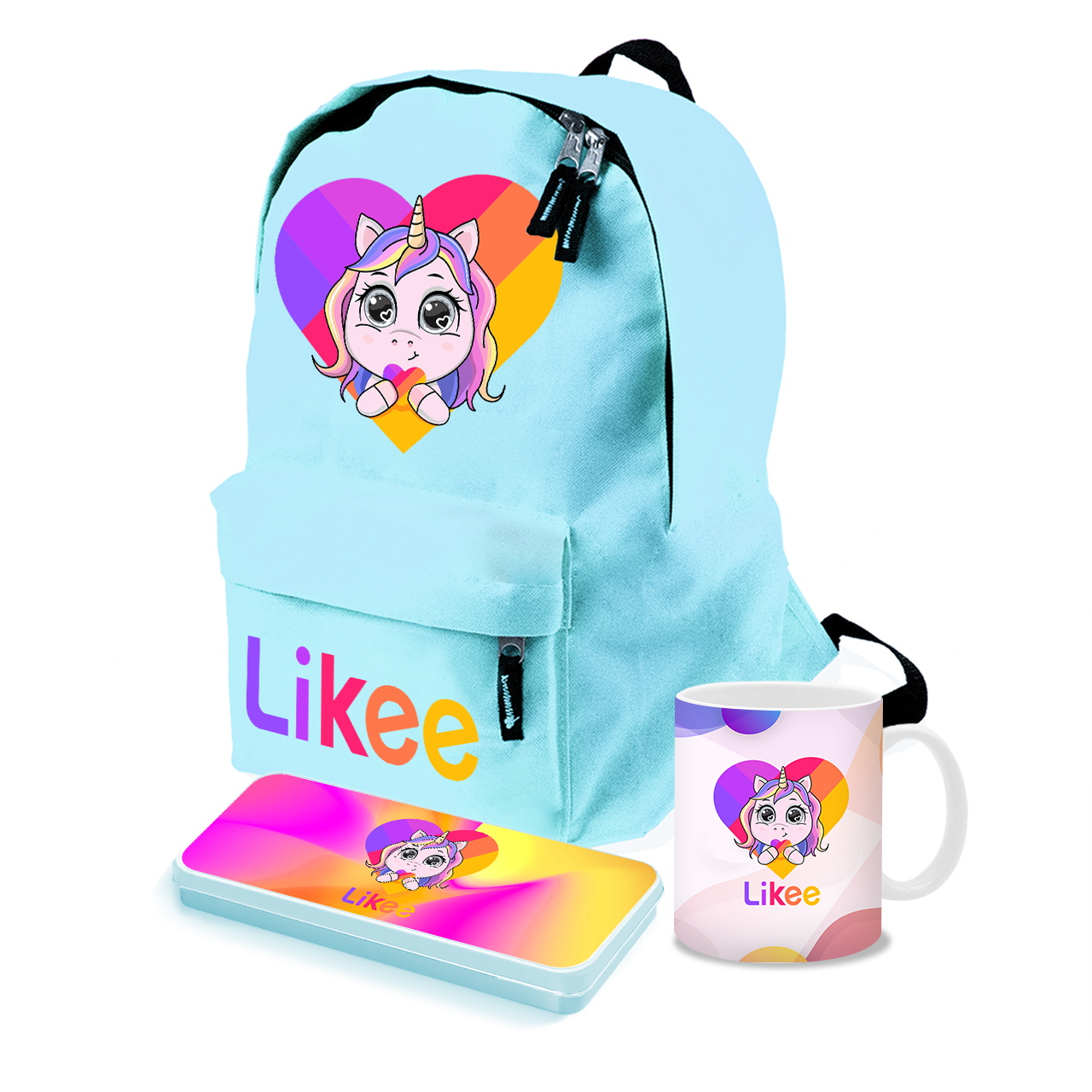 

Набор школьника Лайк Единорог (Likee Unicorn) (35505-1593-3) Голубой