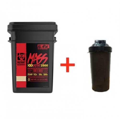 

Комплект Гейнер Mutant Mass Extreme 2500 - 10 кг Ваниль + Шейкер (90902)